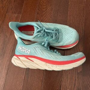 Hoka Blue Athletic Shoes with Maximalist Cushioning